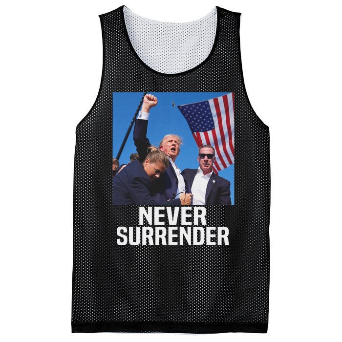 Trump Never Surrender 2024 Resilient Leadership Mesh Reversible Basketball Jersey Tank