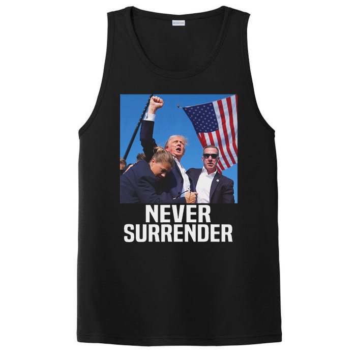 Trump Never Surrender 2024 Resilient Leadership PosiCharge Competitor Tank