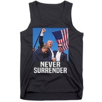 Trump Never Surrender 2024 Resilient Leadership Tank Top