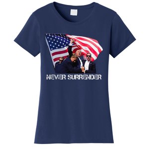 Trump Never Surrender Women's T-Shirt