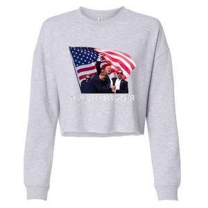 Trump Never Surrender Cropped Pullover Crew