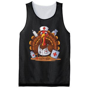 Turkey Nurse Stethoscope Thanksgiving Fall Scrub Top Women Mesh Reversible Basketball Jersey Tank