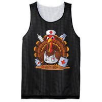 Turkey Nurse Stethoscope Thanksgiving Fall Scrub Top Women Mesh Reversible Basketball Jersey Tank