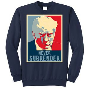 Trump Never Surrender Donald Trump Mugshot 2024 Sweatshirt