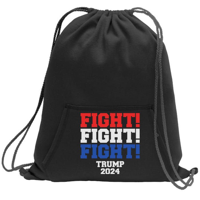 Trump Never Stop Fighting Save America 2024 Sweatshirt Cinch Pack Bag