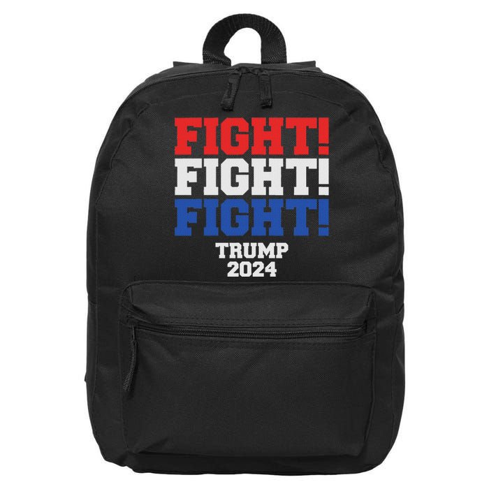 Trump Never Stop Fighting Save America 2024 16 in Basic Backpack