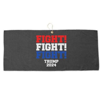 Trump Never Stop Fighting Save America 2024 Large Microfiber Waffle Golf Towel