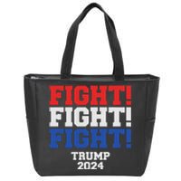 Trump Never Stop Fighting Save America 2024 Zip Tote Bag