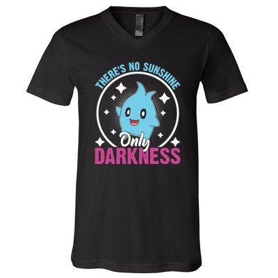 Theres No Sunshine Only Darkness Lumalee Luma Star Cute Game Lover V-Neck T-Shirt