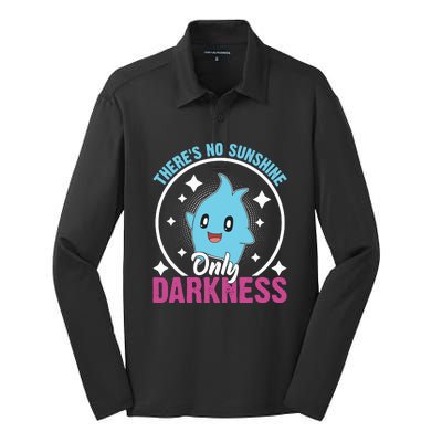 Theres No Sunshine Only Darkness Lumalee Luma Star Cute Game Lover Silk Touch Performance Long Sleeve Polo