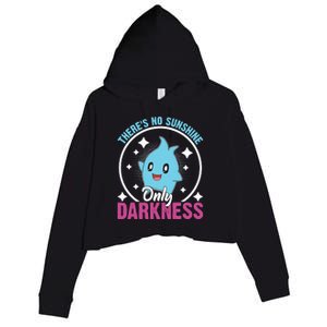 Theres No Sunshine Only Darkness Lumalee Luma Star Cute Game Lover Crop Fleece Hoodie