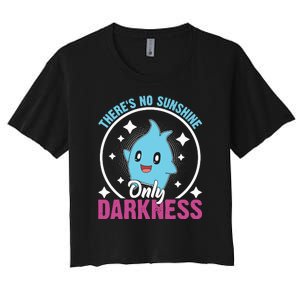 Theres No Sunshine Only Darkness Lumalee Luma Star Cute Game Lover Women's Crop Top Tee