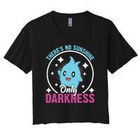 Theres No Sunshine Only Darkness Lumalee Luma Star Cute Game Lover Women's Crop Top Tee