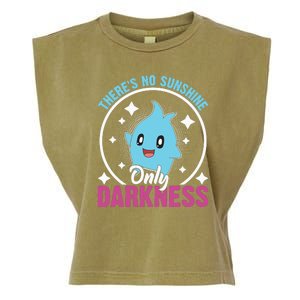 Theres No Sunshine Only Darkness Lumalee Luma Star Cute Game Lover Garment-Dyed Women's Muscle Tee