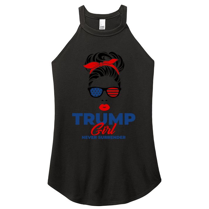 Trump Never Surrender Gift Women's Perfect Tri Rocker Tank