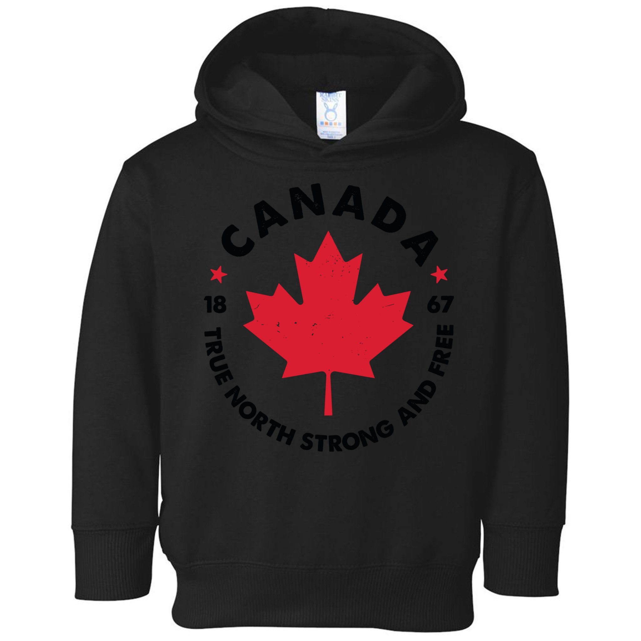 True North Strong And Free Canada Toddler Hoodie