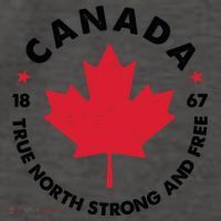 True North Strong And Free Canada Vector Backpack