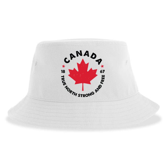 True North Strong And Free Canada Sustainable Bucket Hat