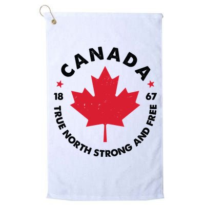 True North Strong And Free Canada Golf Towel