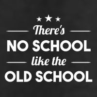 There's No School Like Old School 7 Panel Mesh Trucker Snapback Hat