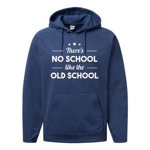 There's No School Like Old School Performance Fleece Hoodie