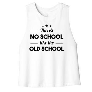 There's No School Like Old School Women's Racerback Cropped Tank