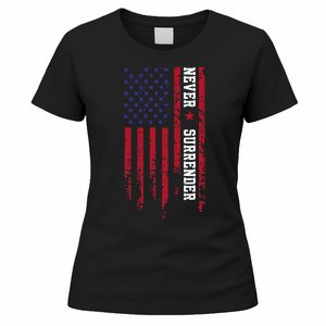 Trump Never Surrender 2024 Support Trump Women's T-Shirt