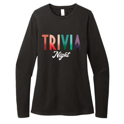 Trivia Night Show Pub Quiz Game Trivia Night Cool Gift Womens CVC Long Sleeve Shirt