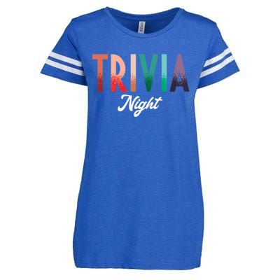 Trivia Night Show Pub Quiz Game Trivia Night Cool Gift Enza Ladies Jersey Football T-Shirt