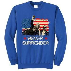 Trump Never Surrender American Flag Pennsylvania Trump Rally Sweatshirt