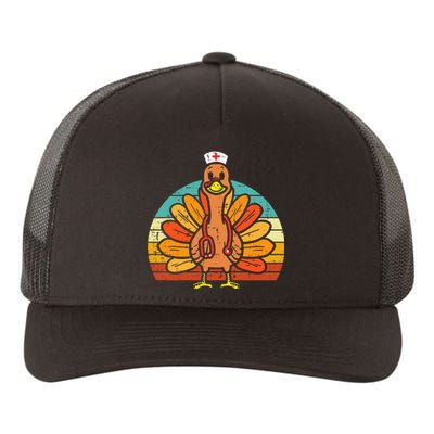 Turkey Nurse Stethoscope Thanksgiving Fall Yupoong Adult 5-Panel Trucker Hat