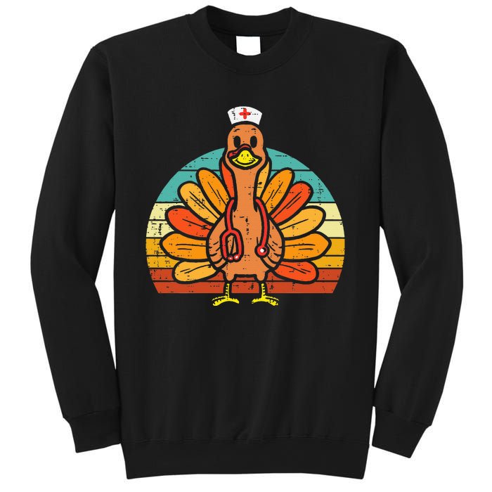 Turkey Nurse Stethoscope Thanksgiving Fall Sweatshirt