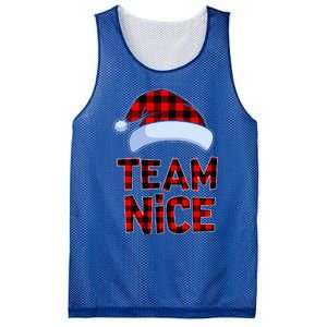 Team Nice Santa Red Plaid Claus Christmas Pajama For Family  Mesh Reversible Basketball Jersey Tank