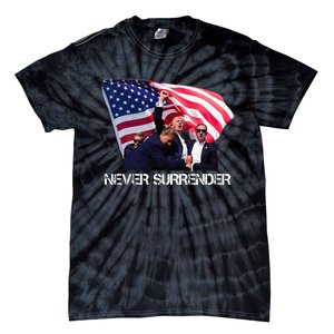 Trump Never Surrender Tie-Dye T-Shirt