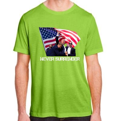 Trump Never Surrender Trump 2024 Adult ChromaSoft Performance T-Shirt