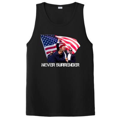 Trump Never Surrender Trump 2024 PosiCharge Competitor Tank