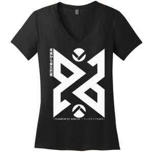 Techwear Ninja Streetwear Techwear Streetwear Women's V-Neck T-Shirt