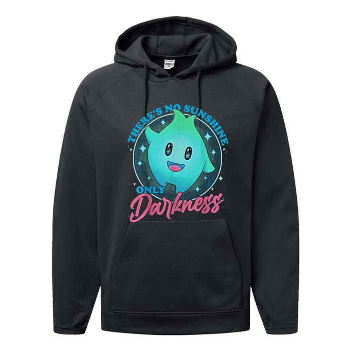 Theres No Sunshine Only Darkness Lumalee Luma Star Cute Game Lover Performance Fleece Hoodie