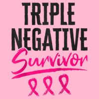 Triple Negative Survivor TNBC Breast Cancer Awareness T-Shirt