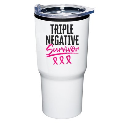 Triple Negative Survivor TNBC Breast Cancer Awareness Tumbler