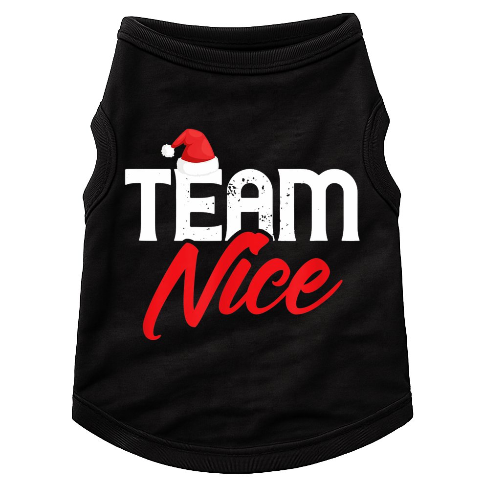 Team Nice Shirt Funny Couple Matching Outfit Team Naughty TShirt Doggie Tank