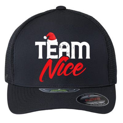Team Nice Shirt Funny Couple Matching Outfit Team Naughty TShirt Flexfit Unipanel Trucker Cap