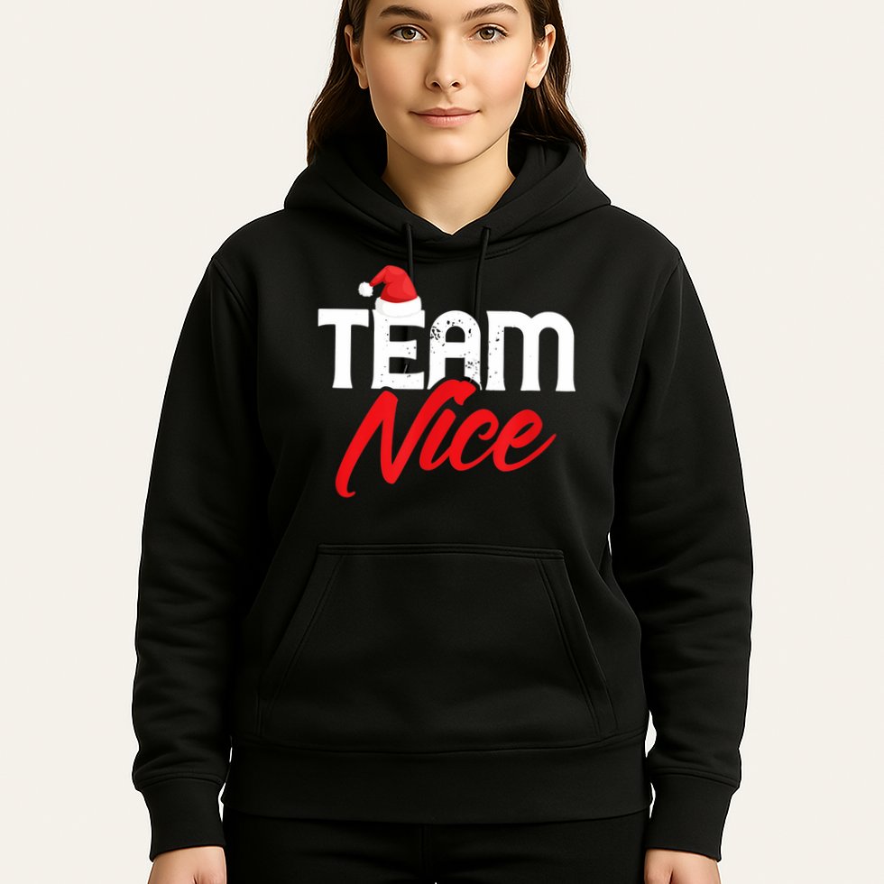 Team Nice Shirt Funny Couple Matching Outfit Team Naughty TShirt Hoodie