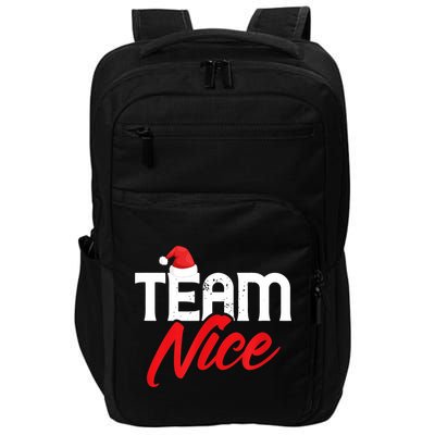 Team Nice Shirt Funny Couple Matching Outfit Team Naughty TShirt Impact Tech Backpack