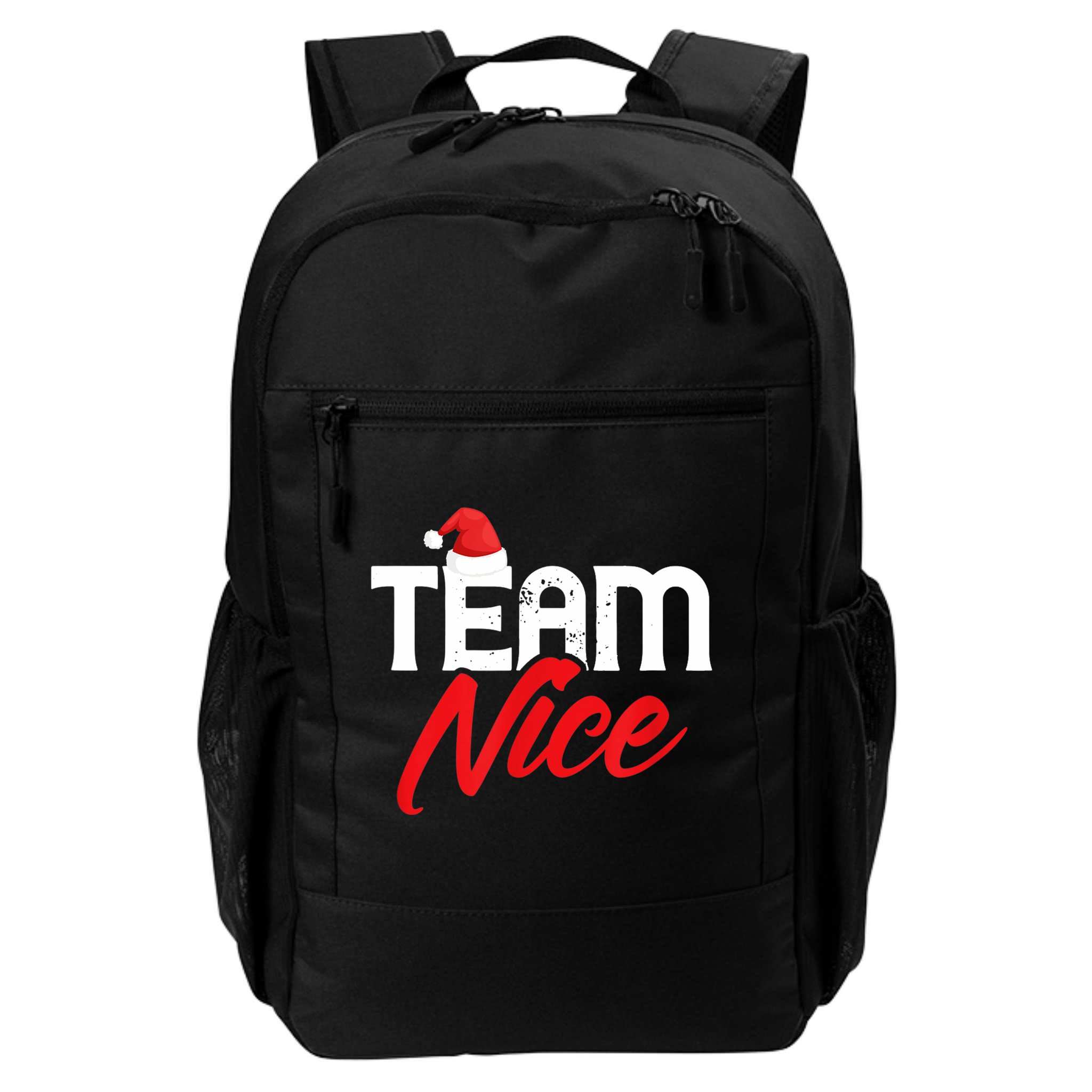 Team Nice Shirt Funny Couple Matching Outfit Team Naughty TShirt Backpack
