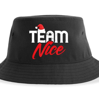 Team Nice Shirt Funny Couple Matching Outfit Team Naughty TShirt Sustainable Bucket Hat