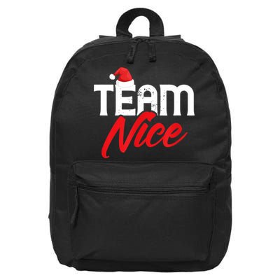 Team Nice Shirt Funny Couple Matching Outfit Team Naughty TShirt 16 in Basic Backpack
