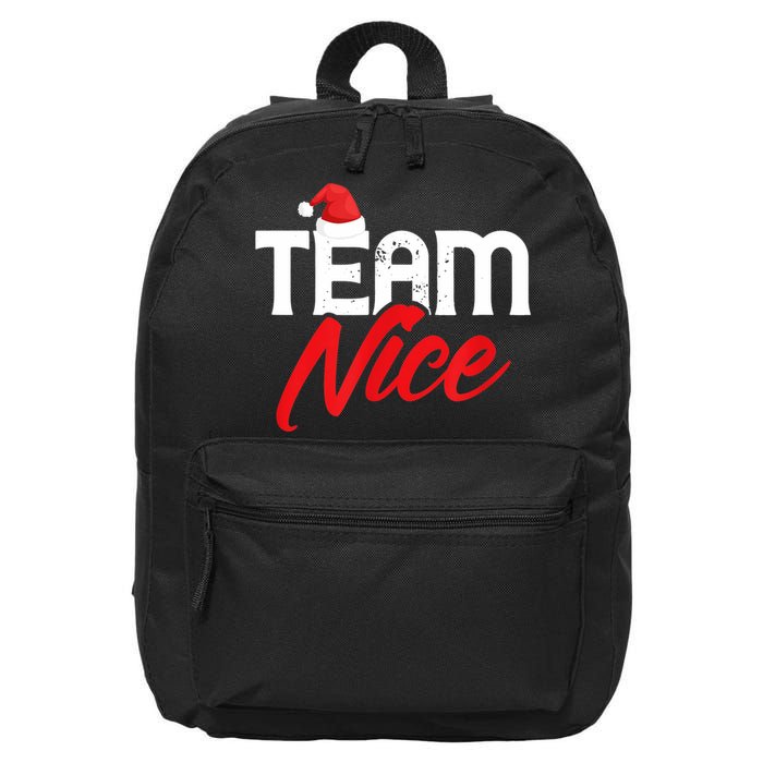 Team Nice Shirt Funny Couple Matching Outfit Team Naughty TShirt 16 in Basic Backpack