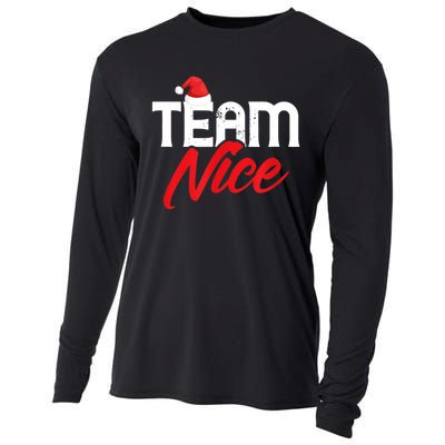 Team Nice Shirt Funny Couple Matching Outfit Team Naughty TShirt Cooling Performance Long Sleeve Crew