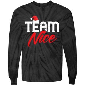 Team Nice Shirt Funny Couple Matching Outfit Team Naughty TShirt Tie-Dye Long Sleeve Shirt